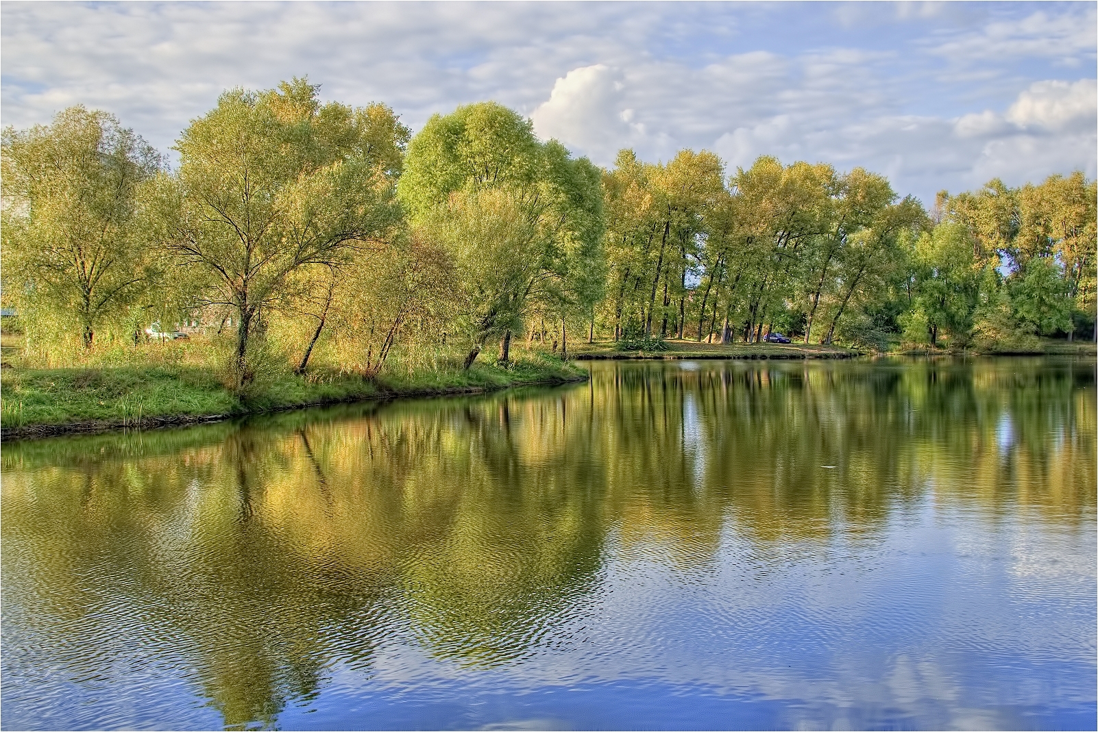 on the lakeside...